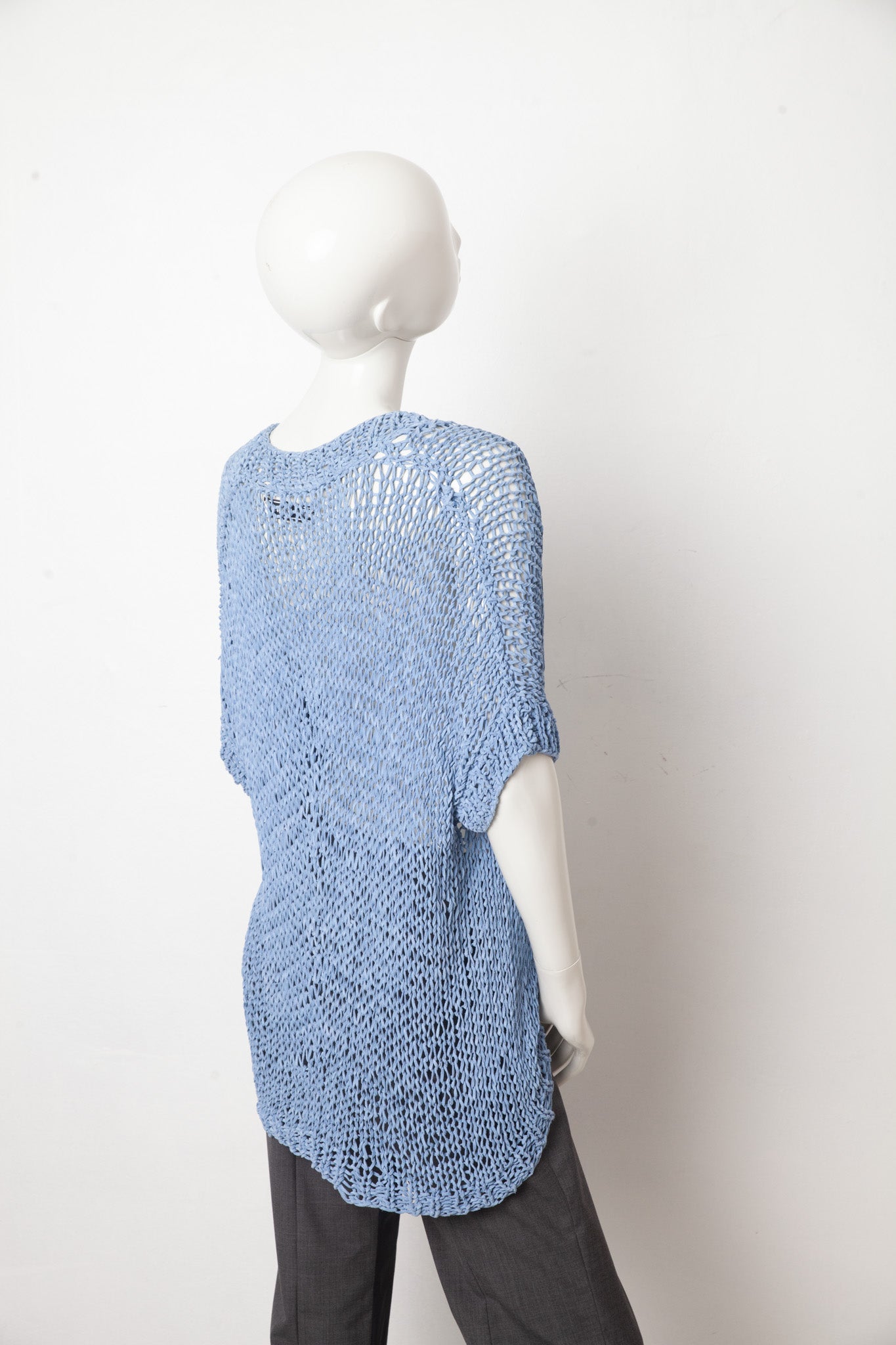 Veronique Branquinho 2000's prototype leather woven sweater