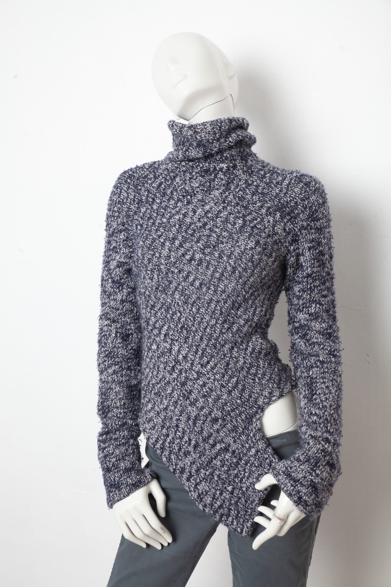 Yohji Yamamoto 2000's wool knit cut out sweater