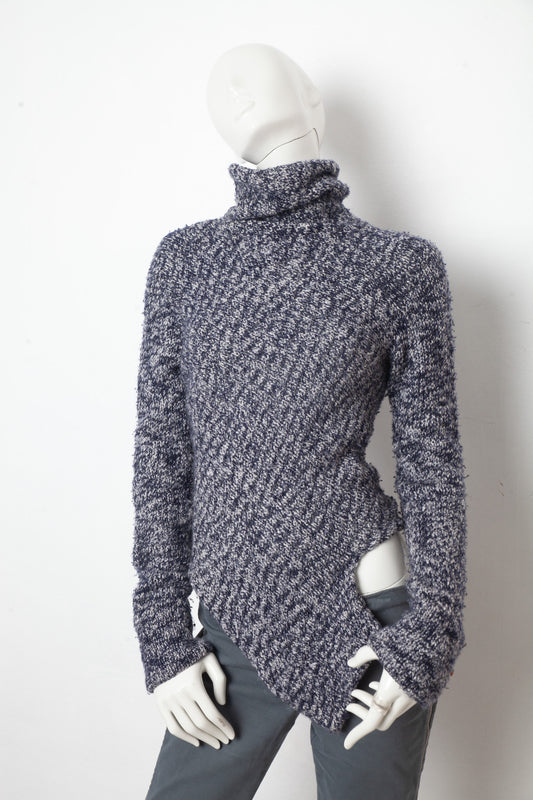 Yohji Yamamoto 2000's wool knit cut out sweater