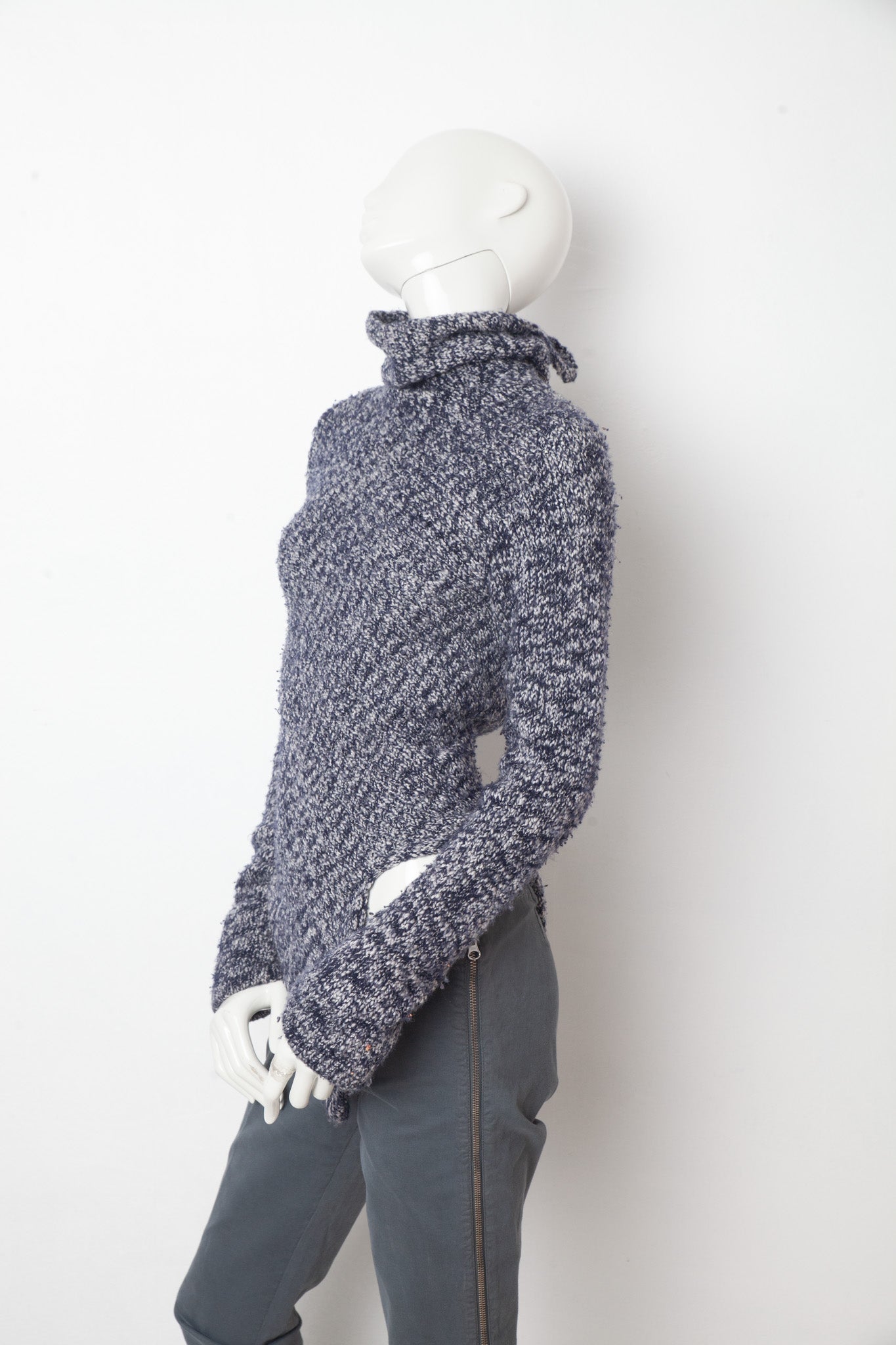Yohji Yamamoto 2000's wool knit cut out sweater
