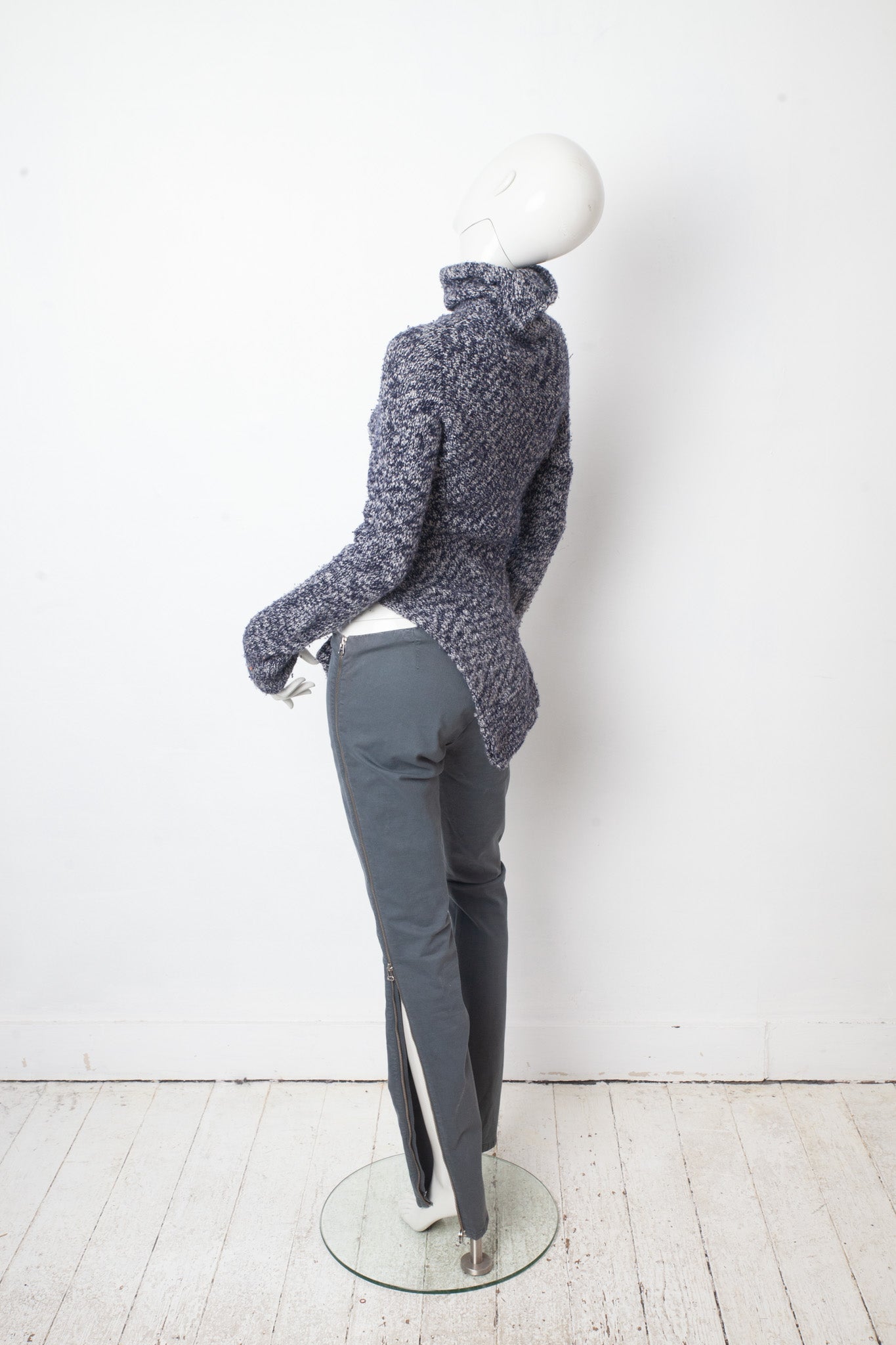 Yohji Yamamoto 2000's wool knit cut out sweater