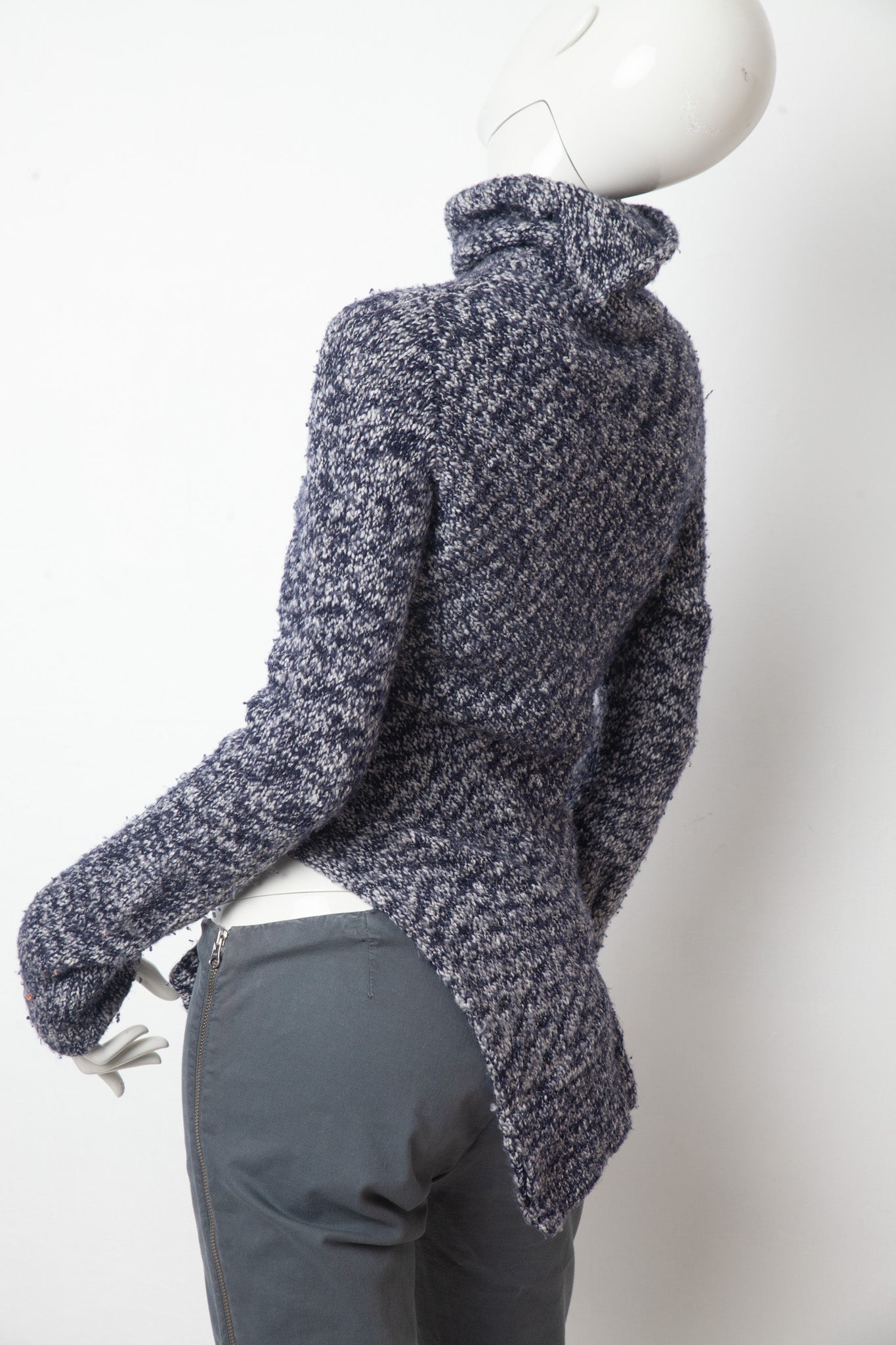 Yohji Yamamoto 2000's wool knit cut out sweater