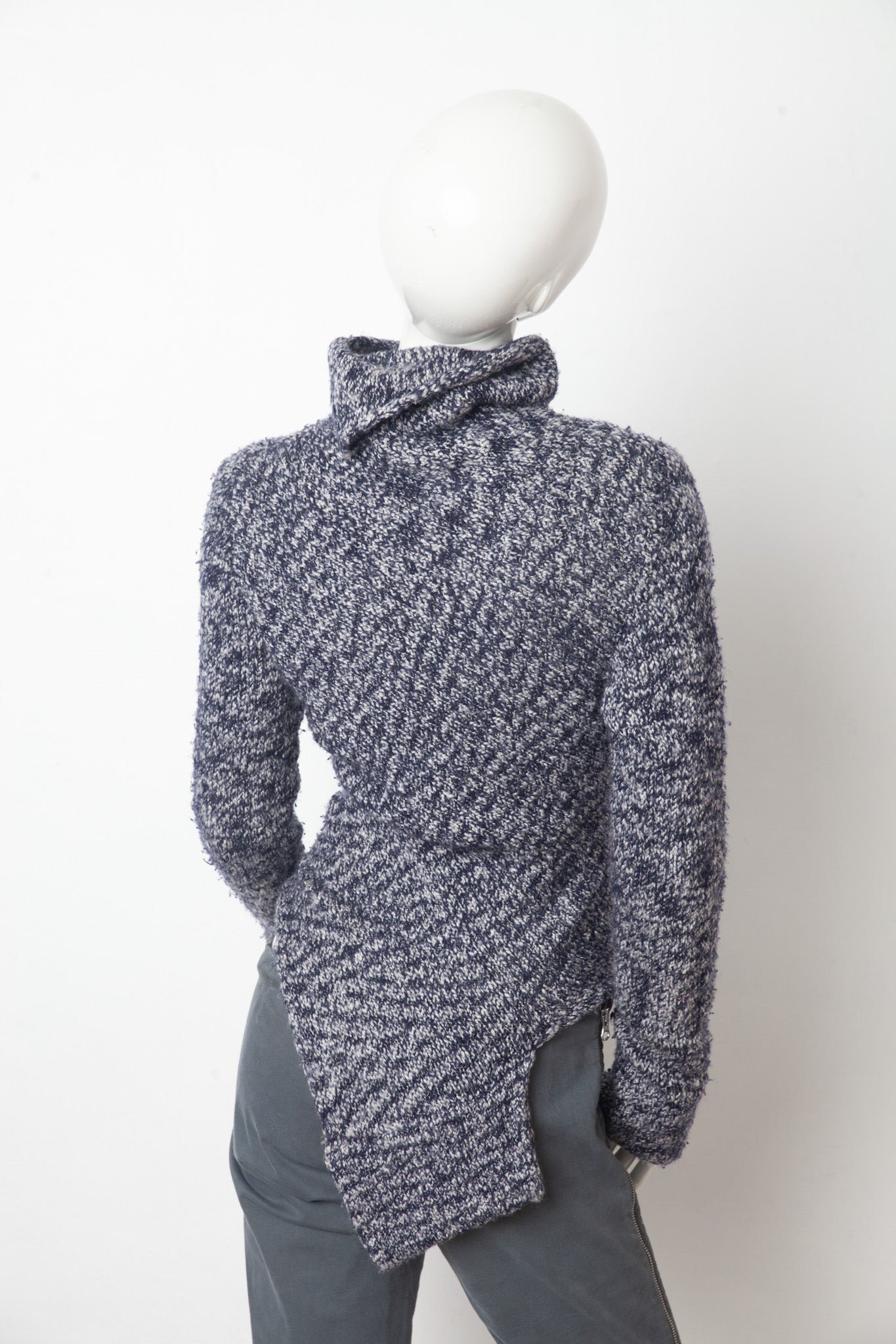 Yohji Yamamoto 2000's wool knit cut out sweater