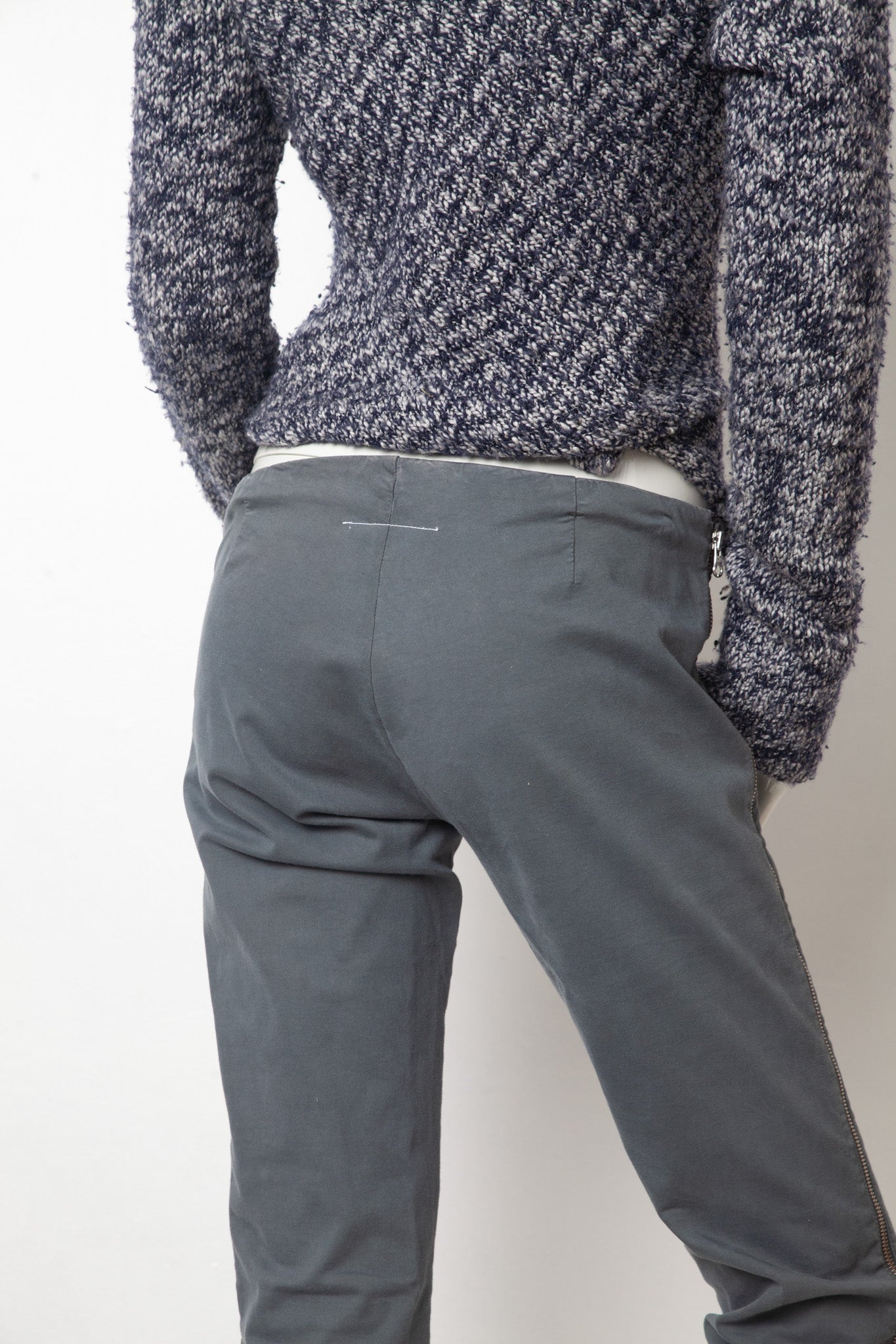 MM6 FW 2006 low waisted legging trousers with side zippers