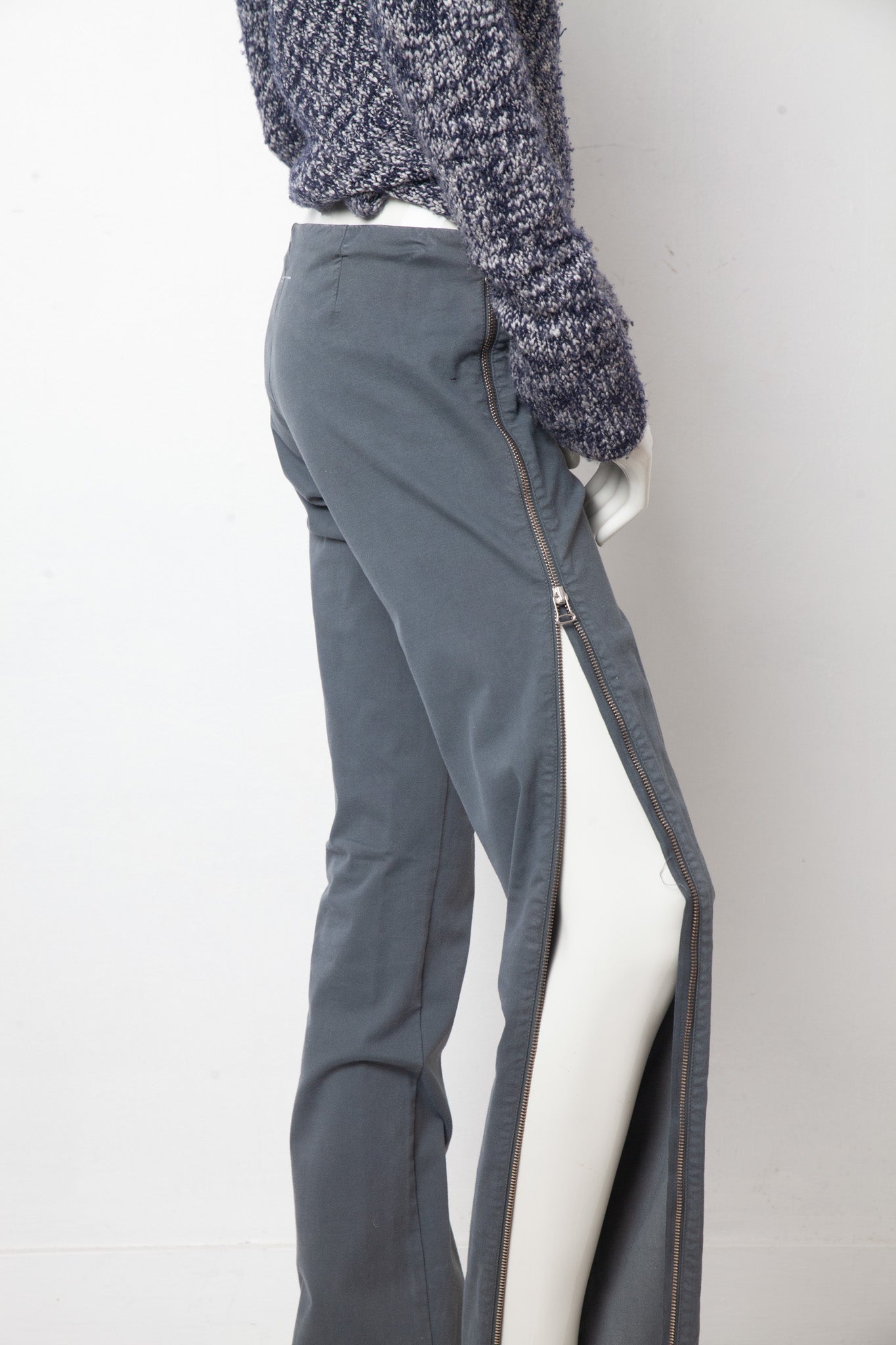 MM6 FW 2006 low waisted legging trousers with side zippers