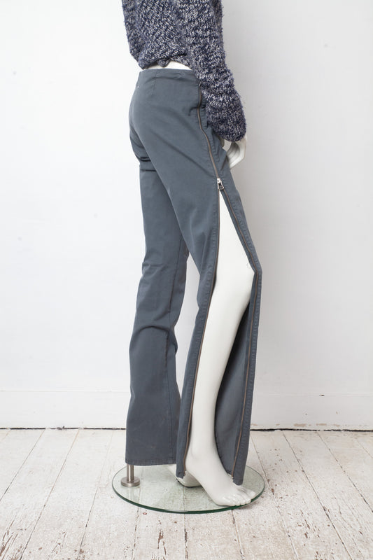 MM6 FW 2006 low waisted legging trousers with side zippers