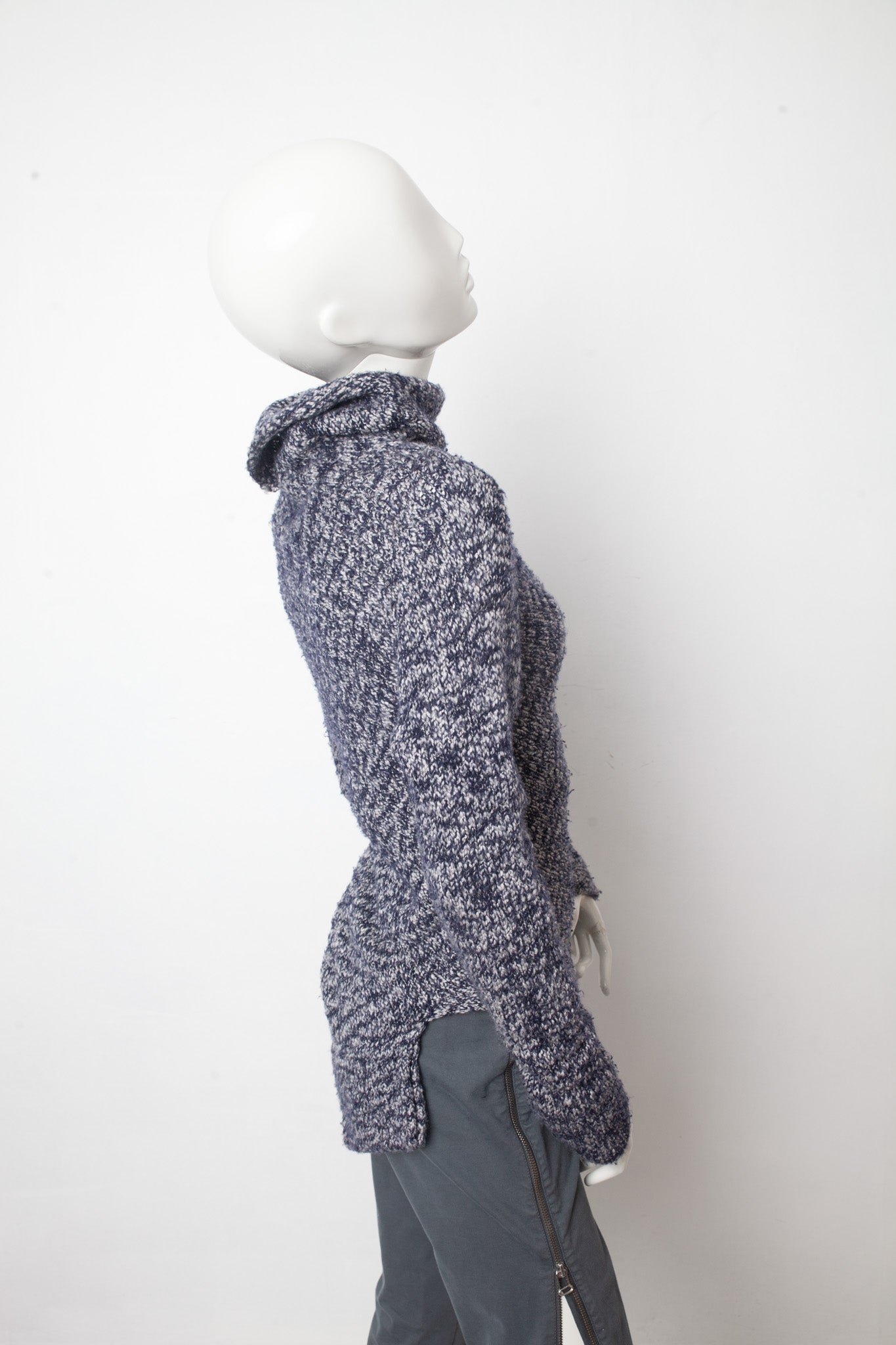Yohji Yamamoto 2000's wool knit cut out sweater