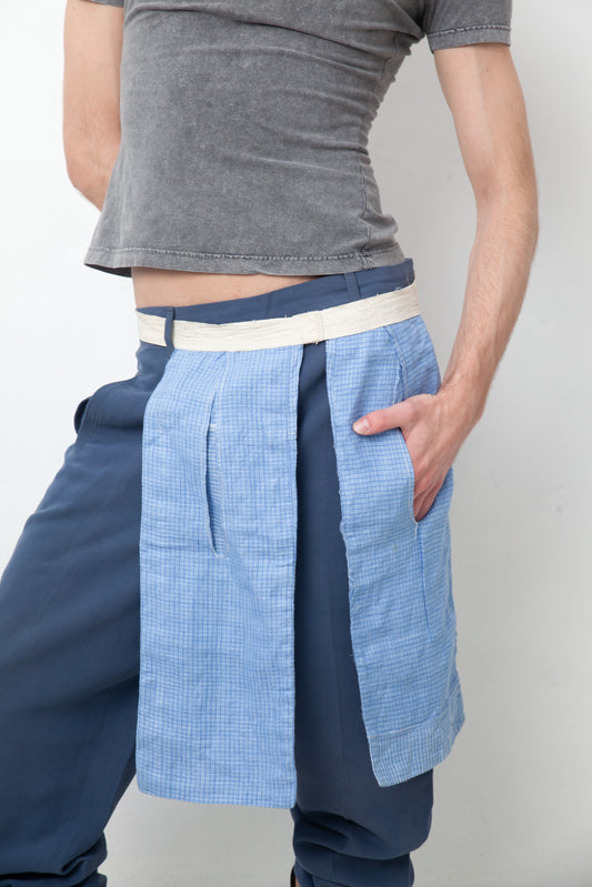 1970's handmade belt with pockets