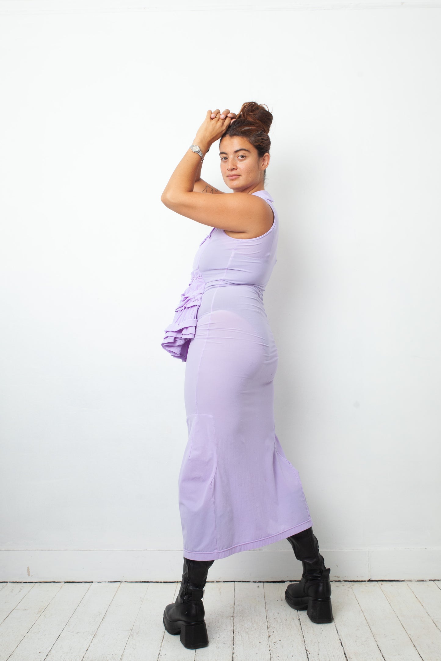 Comme des Garçons fall 2007 lilac dress with baby frock