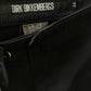 Dirk Bikkembergs 2000's black nylon miniskirt with chain and pendants