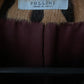 Pollini 2000's goat fur coat with leopard print