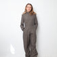 vintage custom grey made wool jumpsuit from Chanel fabric