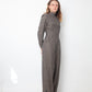 vintage custom grey made wool jumpsuit from Chanel fabric