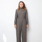vintage custom grey made wool jumpsuit from Chanel fabric
