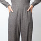 vintage custom grey made wool jumpsuit from Chanel fabric