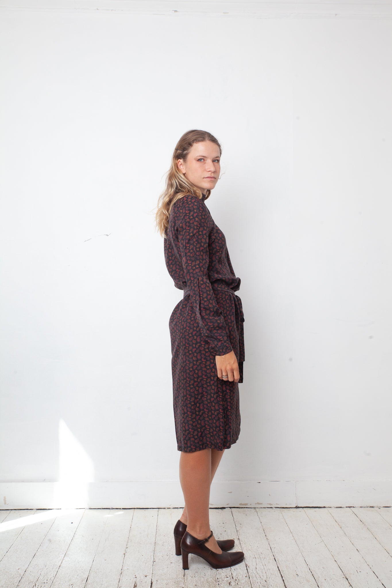 Veronique Branquinho AW 2006-2007 washed cotton paisley print dress
