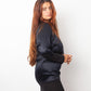 Balenciaga 2011 black silk long sleeve dress
