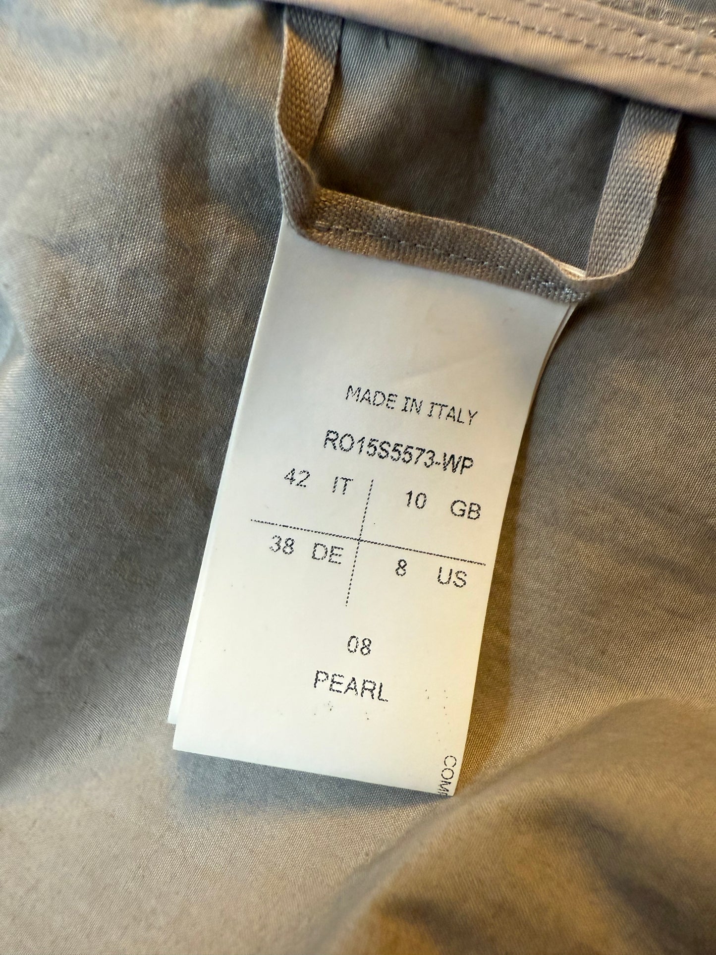 Rick Owens SS 2015 grey cotton bustier dress with side slits