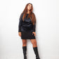 Balenciaga 2011 black silk long sleeve dress
