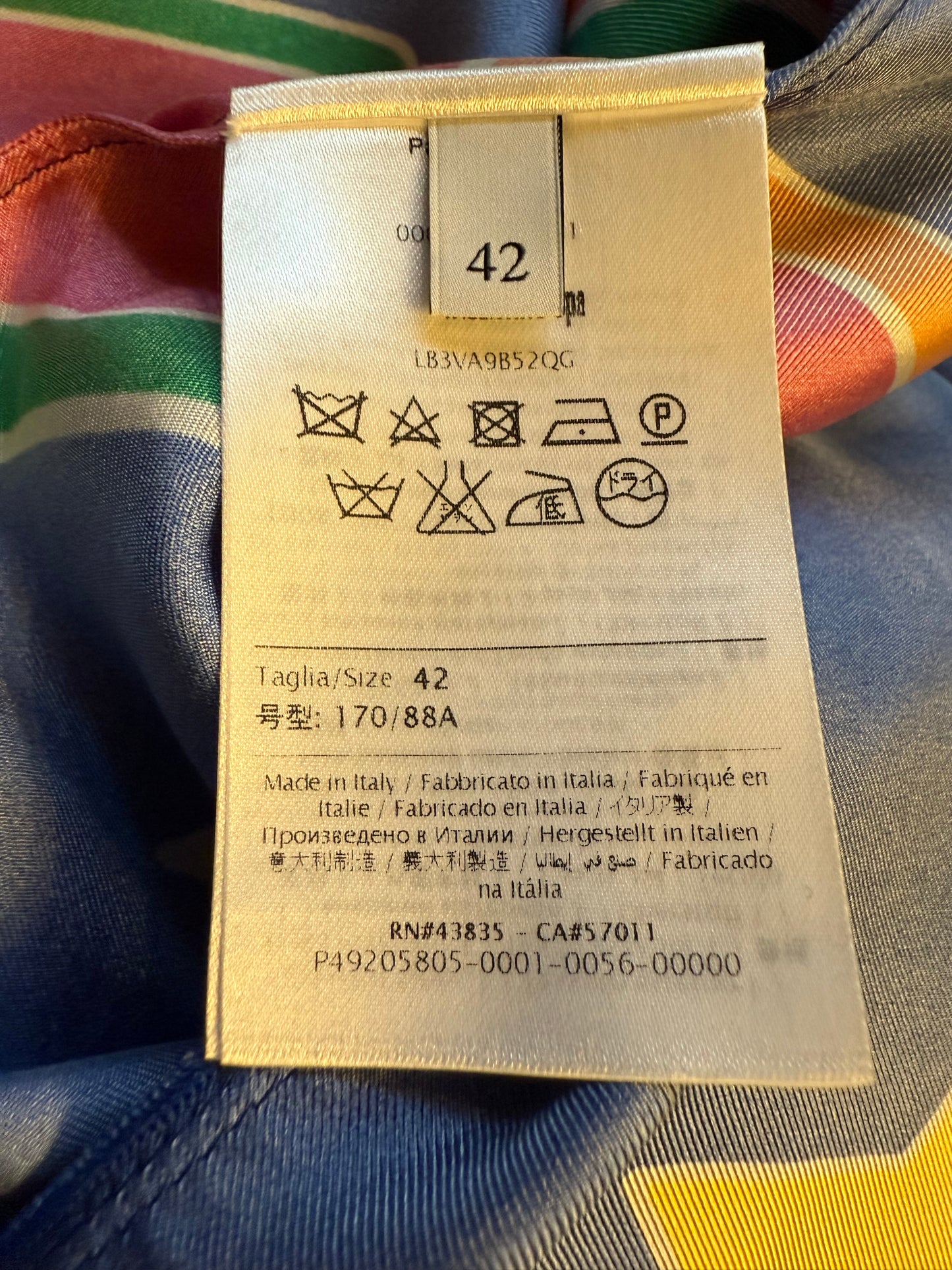 Valentino Pre Fall 2016 silk multicolour Empire State Building mini dress