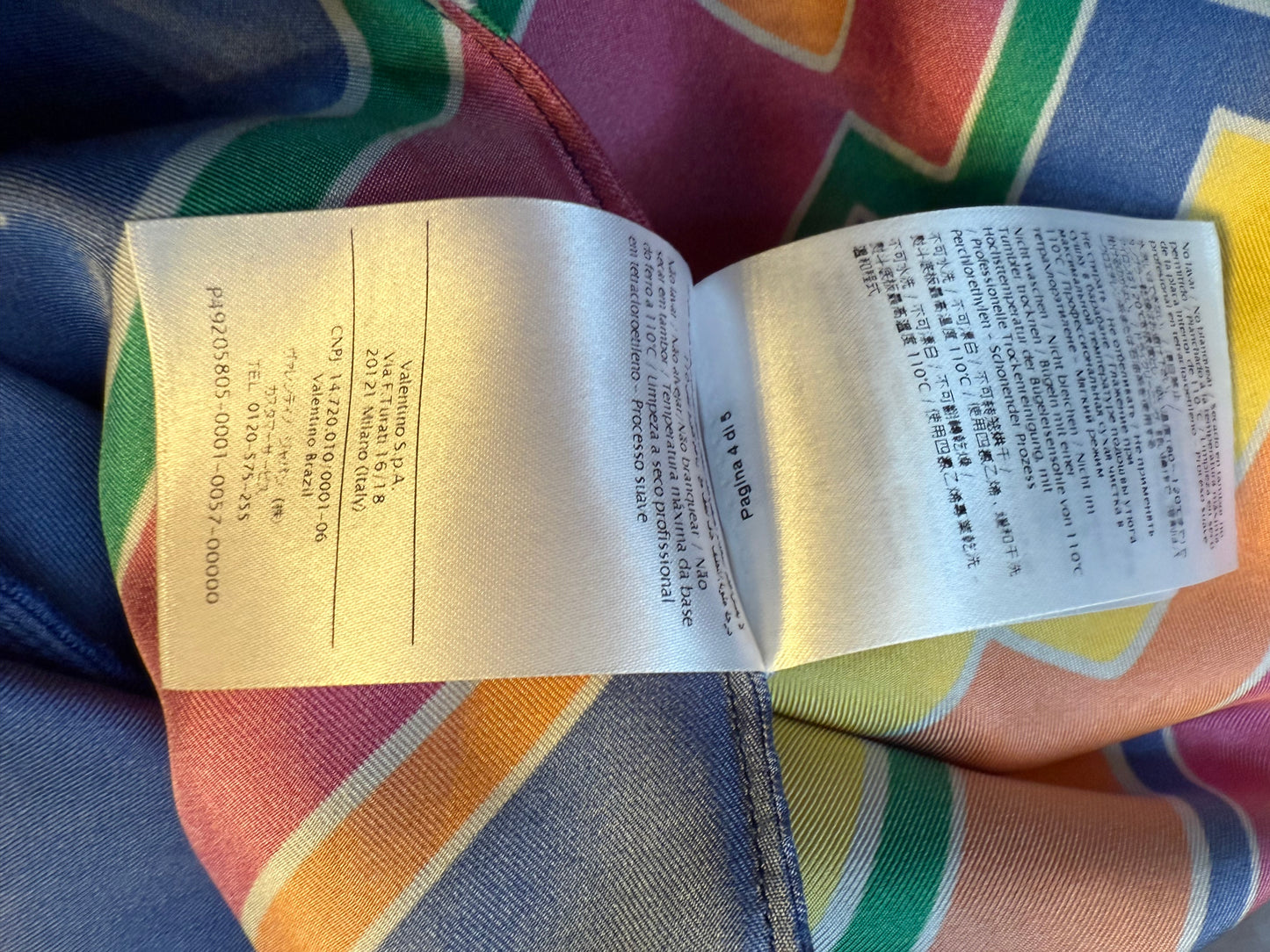 Valentino Pre Fall 2016 silk multicolour Empire State Building mini dress