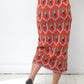 Dries van Noten FW 2017 graphic pattern red knit pencil skirt