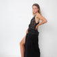 Sylvie Schimmel 2000's crocheted black leather top
