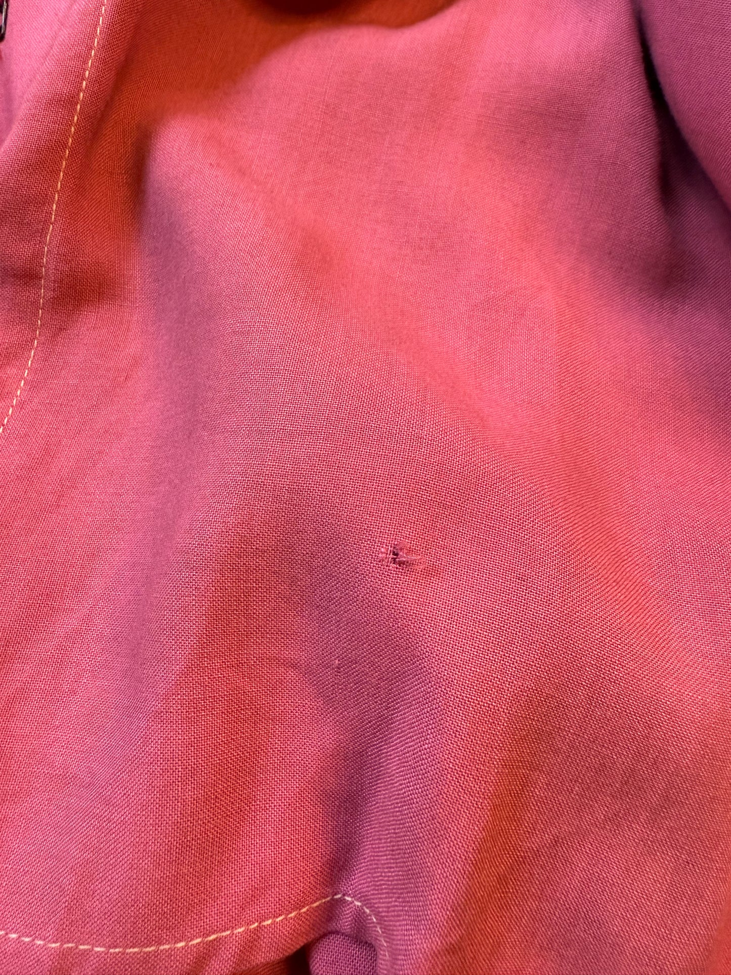 1920's pink theater costume with lace collar and flounce sleeves