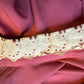 1920's pink theater costume with lace collar and flounce sleeves