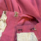 1920's pink theater costume with lace collar and flounce sleeves