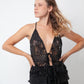 Sylvie Schimmel 2000's crocheted black leather top
