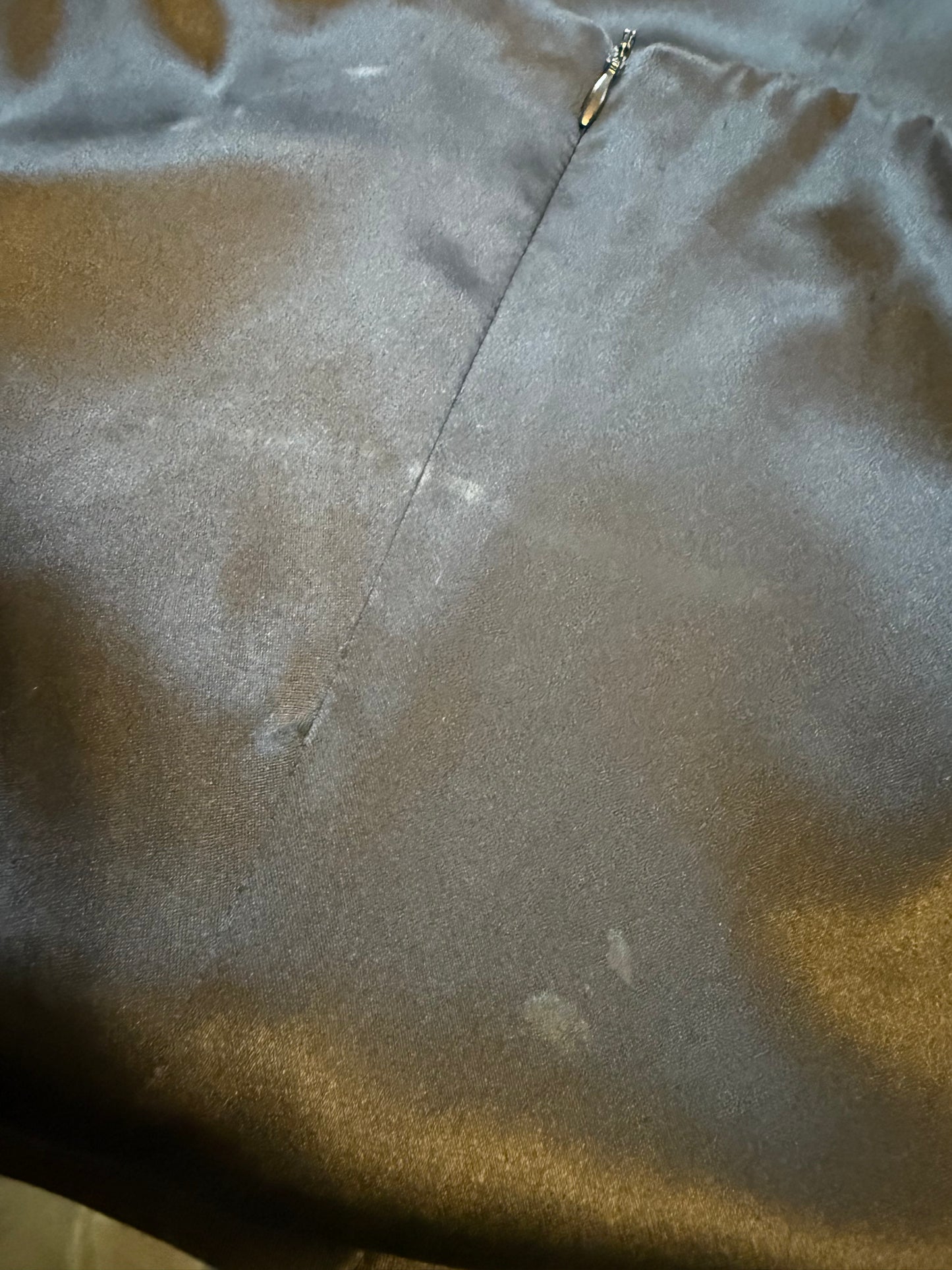 Ann Demeulemeester 2000's black silk maxi skirt