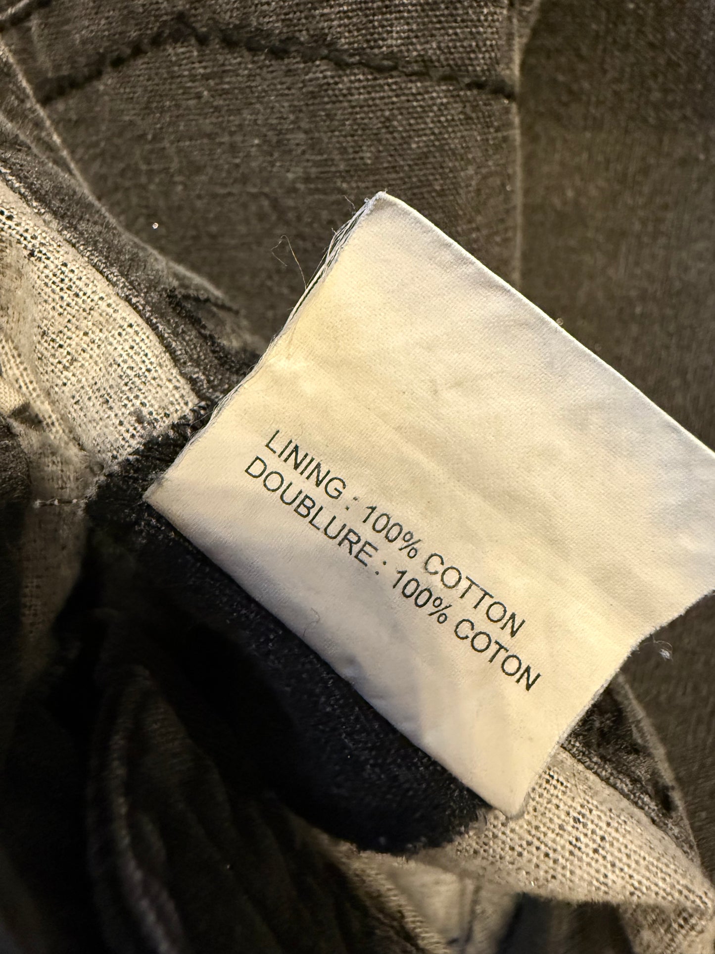 Ann Demeulemeester 2000's grey denim maxi skirt with sparkle