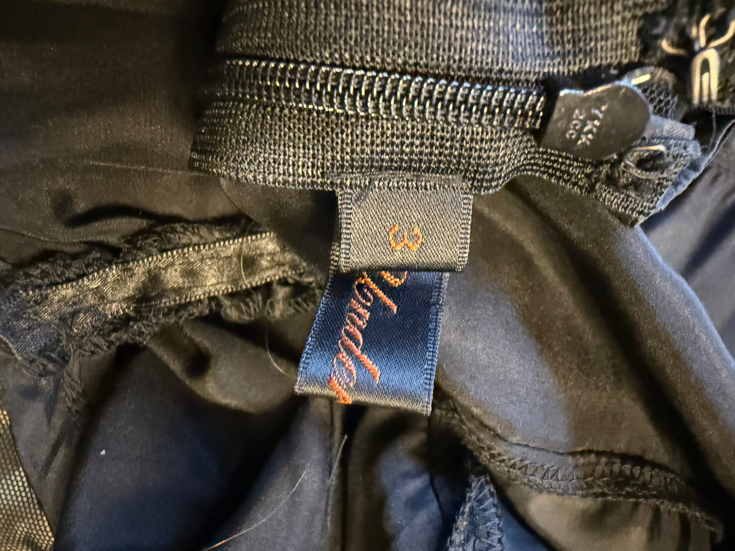 Undercover 2000's multi layer ruffle silk petticoat dress with scarf