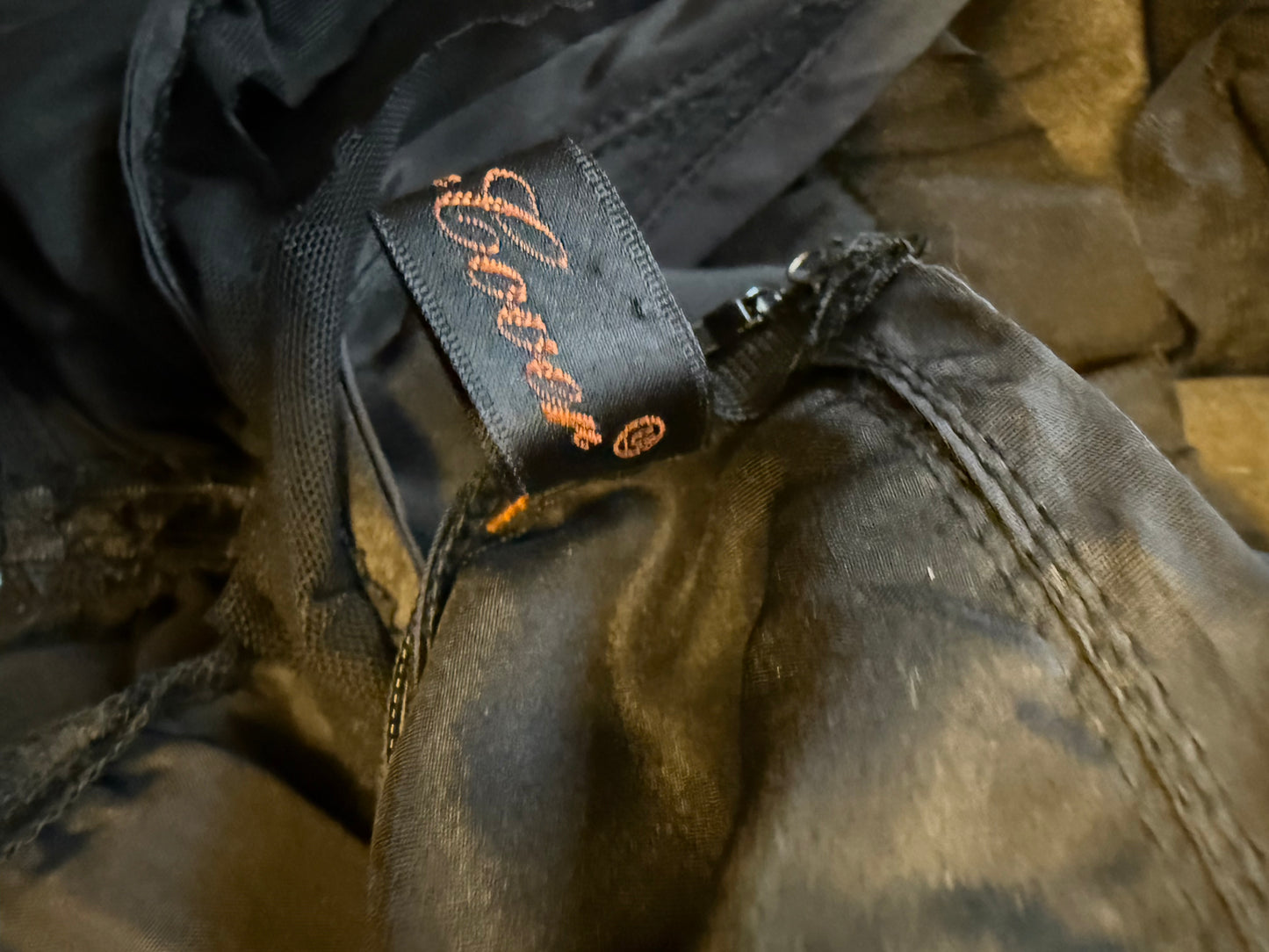 Undercover 2000's multi layer ruffle silk petticoat dress with scarf