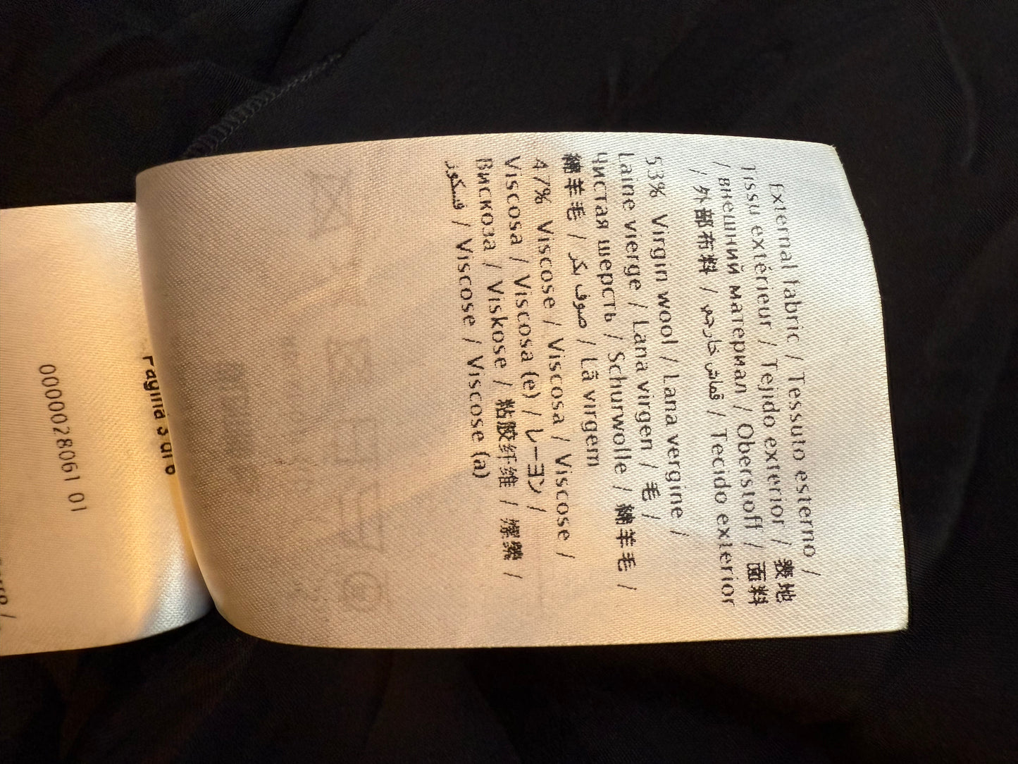 Valentino black heavy knit evening gown with deep V neck and open back