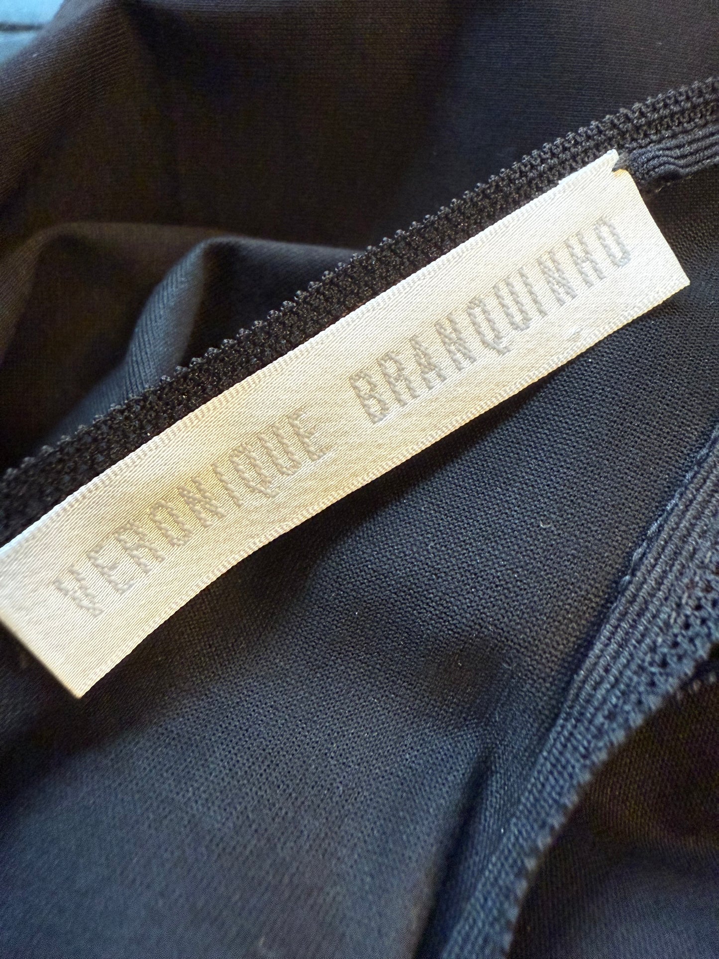 Veronique Branquinho 2000's black tank top with sequin bird