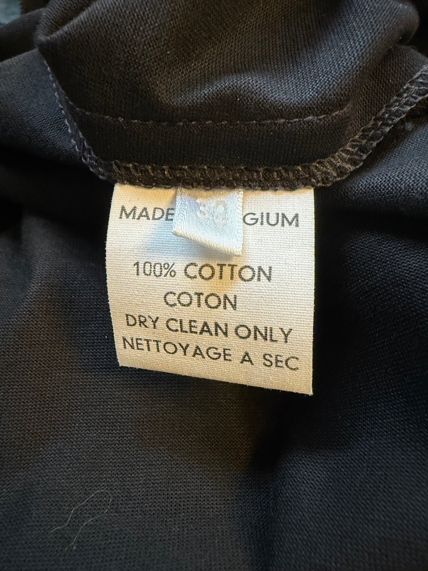 Veronique Branquinho 2000's black tank top with sequin bird