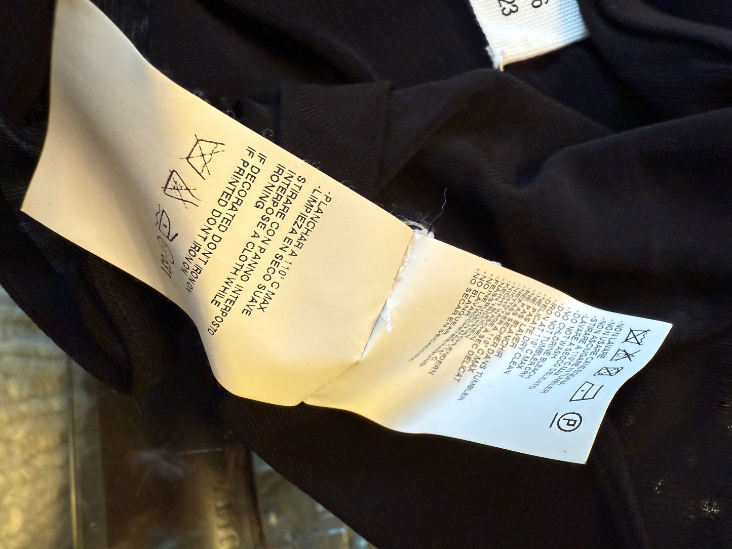 Martin Margiela Spring 2001 black extra long leggings