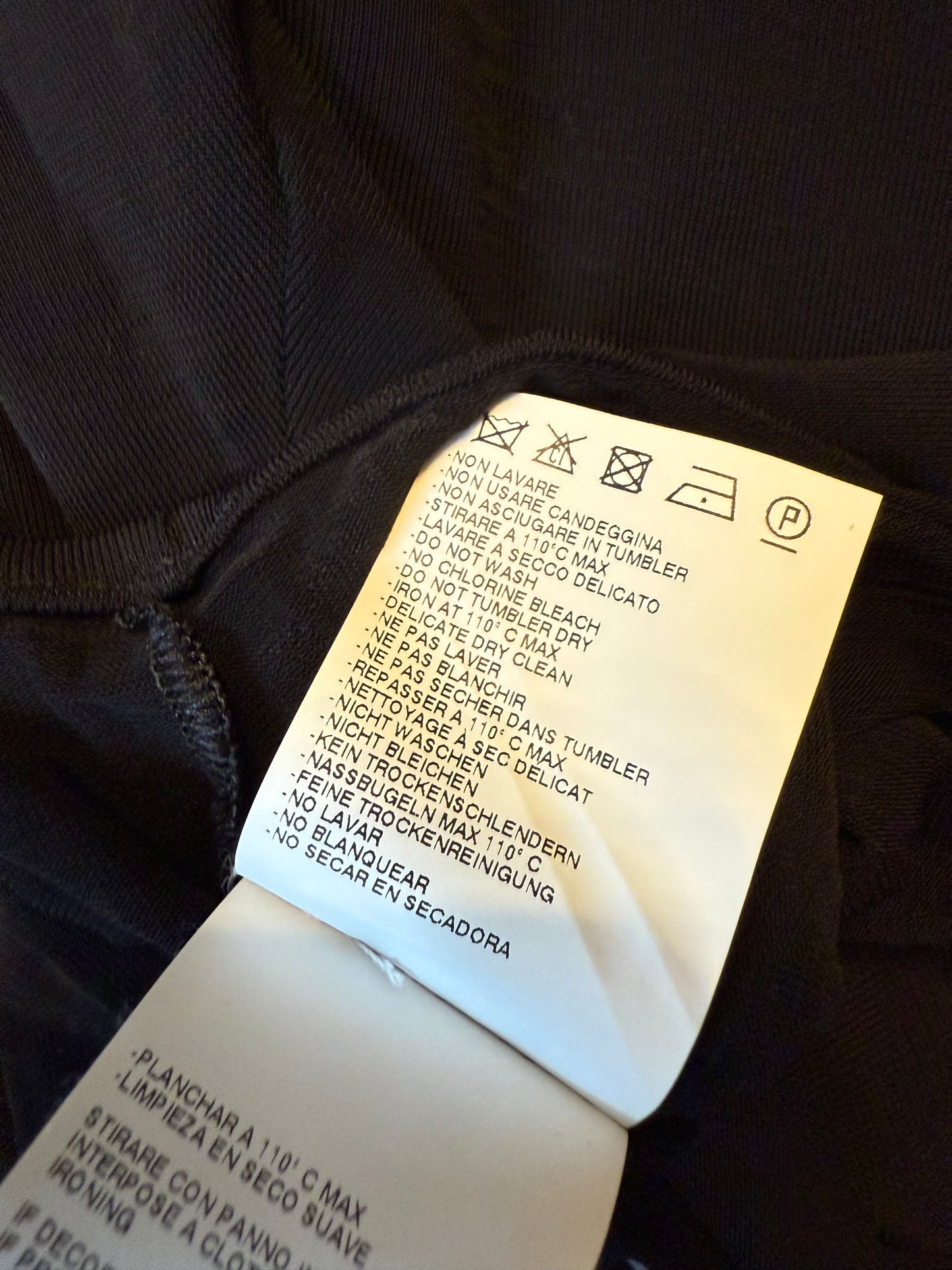 Martin Margiela Spring 2001 black extra long leggings