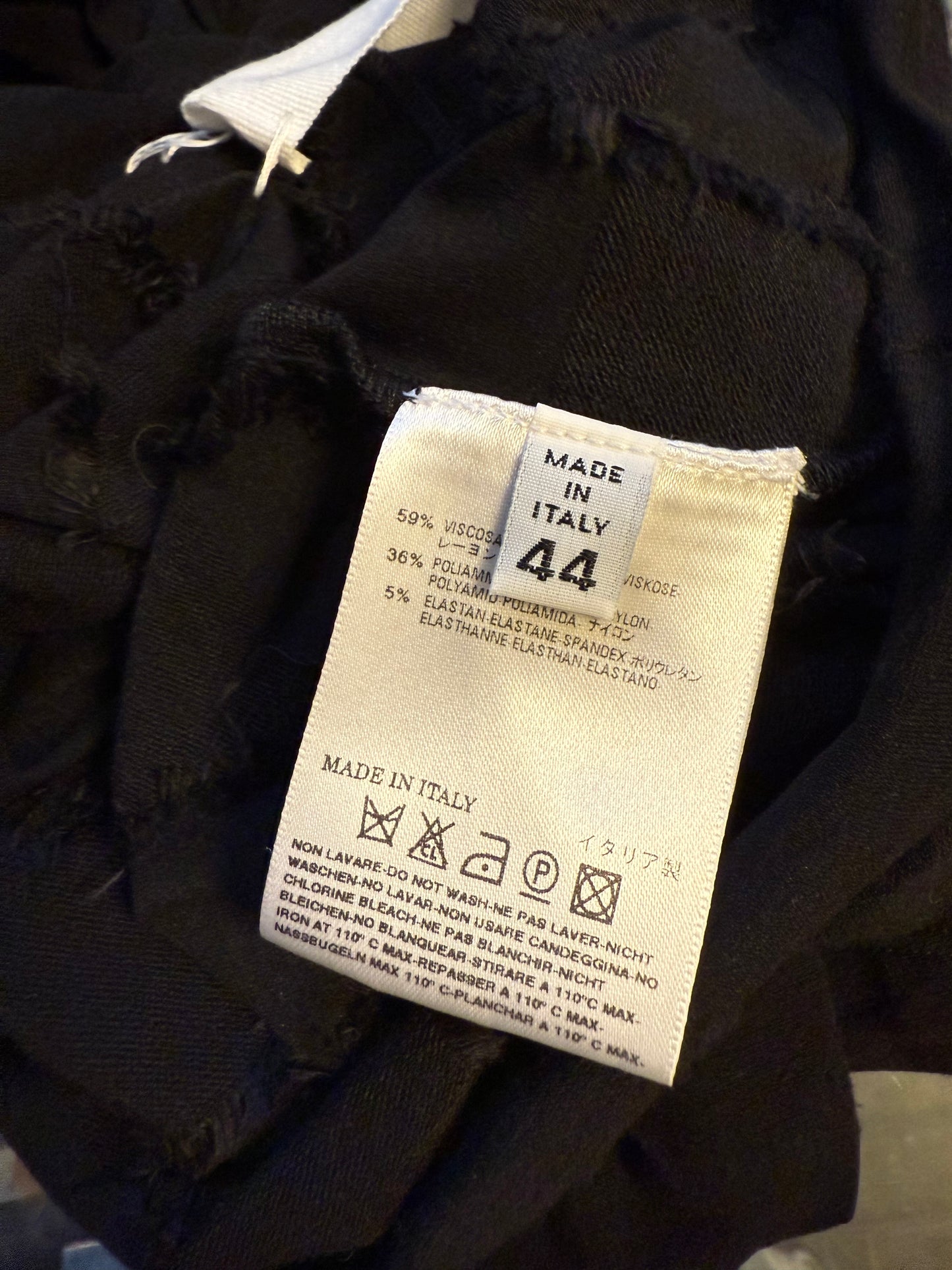 Maison Margiela white label Fall 2008 black chequered leggings