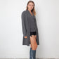 Mani by Armani 90's grey viscose & wool set (cardigan with matching sleeveless vest)