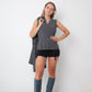 Mani by Armani 90's grey viscose & wool set (cardigan with matching sleeveless vest)