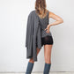 Mani by Armani 90's grey viscose & wool set (cardigan with matching sleeveless vest)
