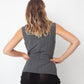 Mani by Armani 90's grey viscose & wool set (cardigan with matching sleeveless vest)
