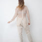 Hussein Chalayan 2000's sheer silk soft pink blazer