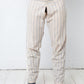 Vintage 1900's Victorian beige cotton striped split drawers / pants