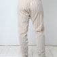 Vintage 1900's Victorian beige cotton striped split drawers / pants