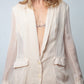 Hussein Chalayan 2000's sheer silk soft pink blazer