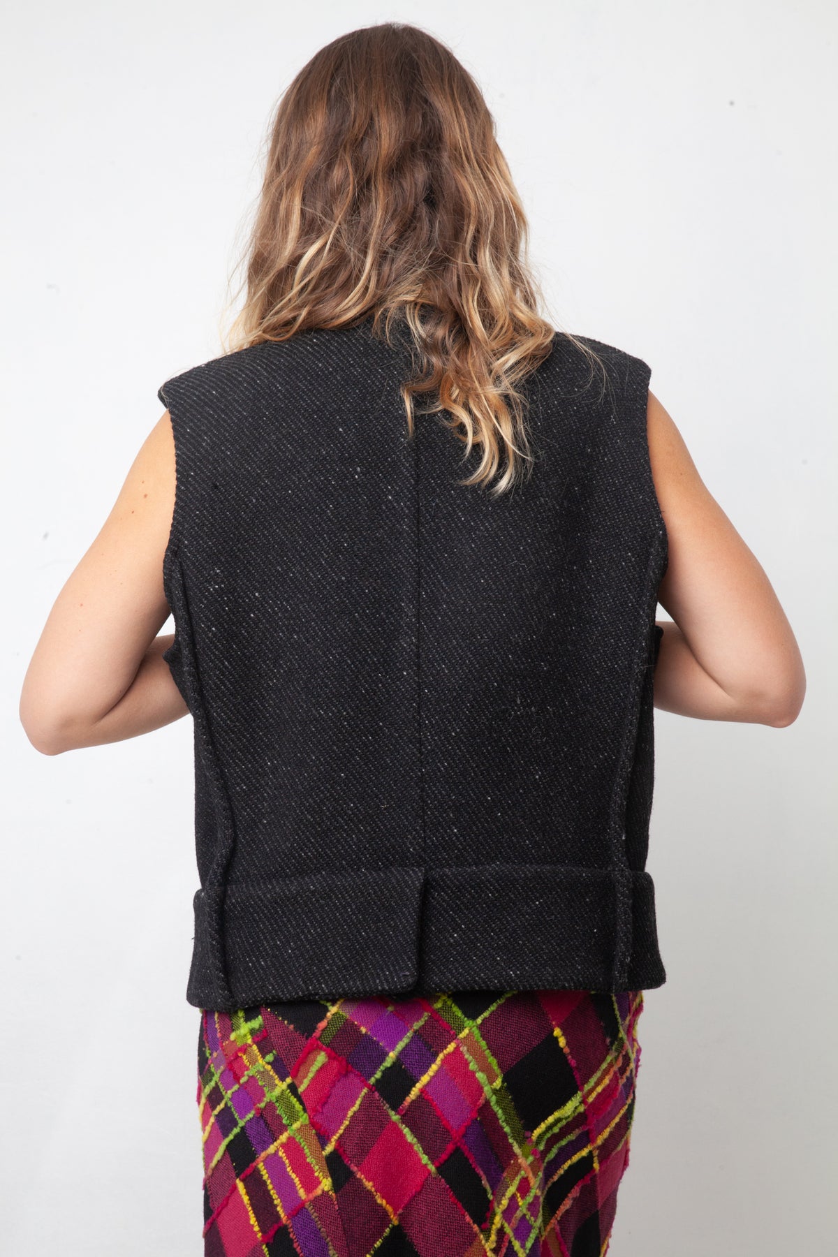 Ann Demeulemeester Men's prototype 2000's wool grey sleeveless vest